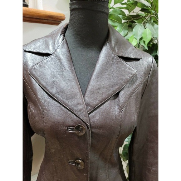 Pelle Studio Women's Black 100% Nylon Long Sleeve Buttons Style Casual Jacket S - Picture 3 of 12